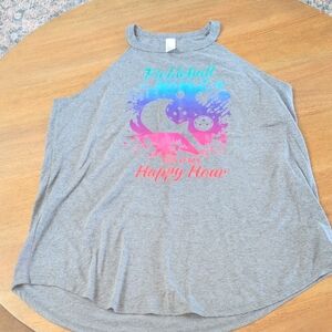 Pickleball District Charcoal Heather Tank Top